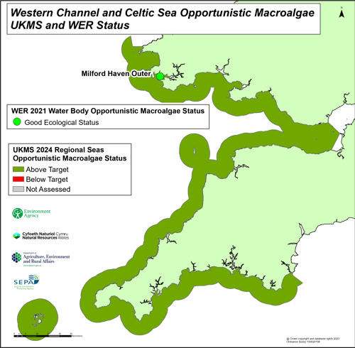 Map of the UK's Western English Channel and Celtic Sea coast line.