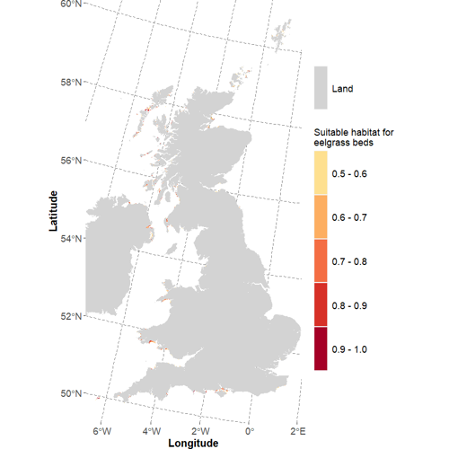 Map of the UK and surrounding seas.