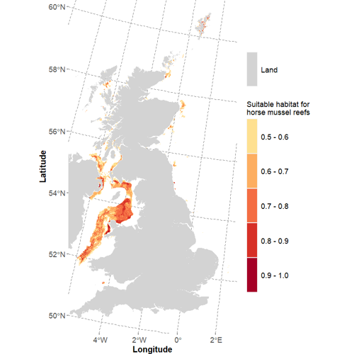 Map of the UK and surrounding seas.