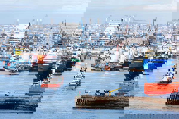 Boats on a river