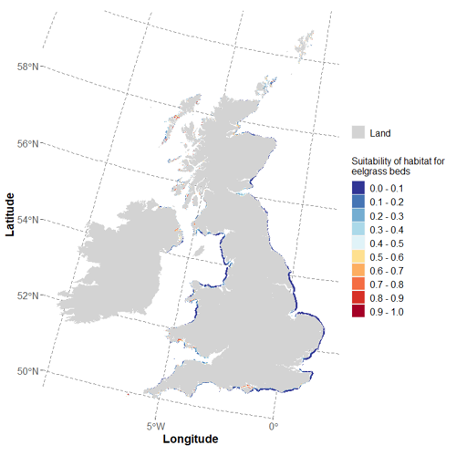Map of the UK and surrounding seas.