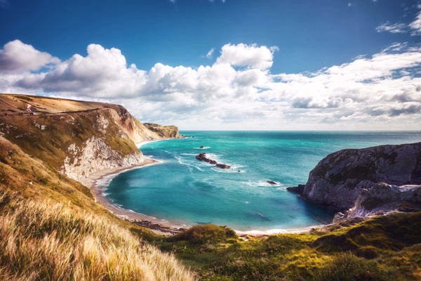 cliffs overlooking the sea